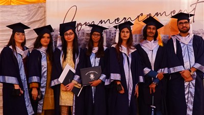group of 7 graduates
